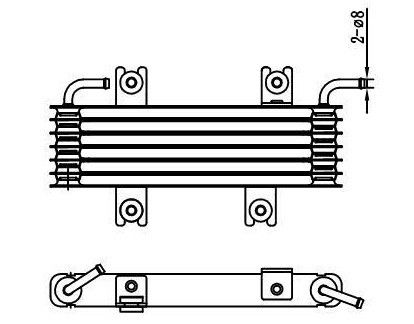 51.055 OIL COOLER AUTO COOLING PARTS für den Nissan Juke 2011 Bezugsnummer 21606-1KX05